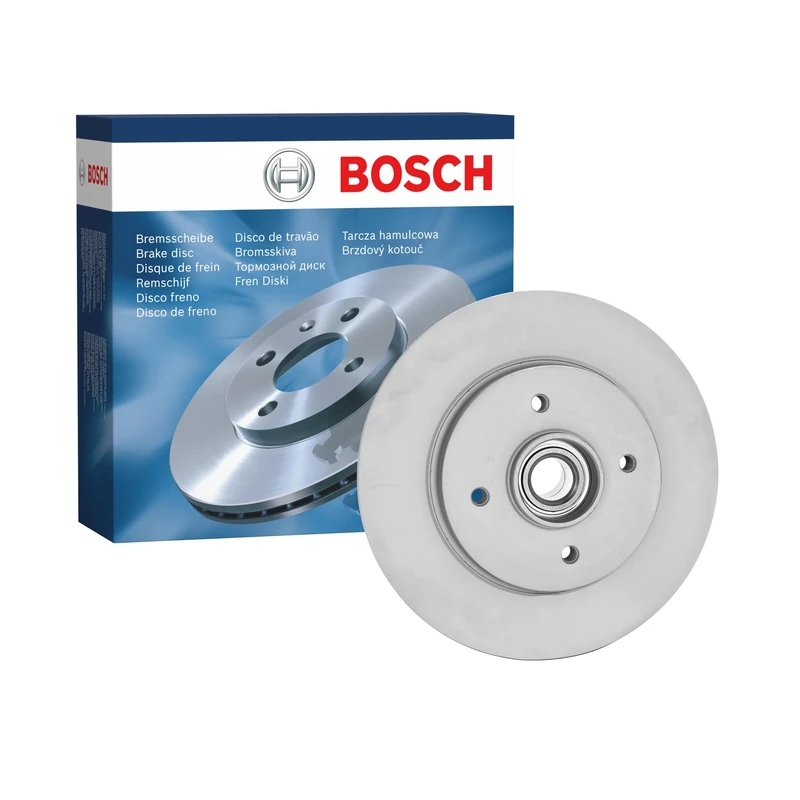 Bosch BD1334 Brake Disc - 268 mm Solid Discs - Rear Axle - ECE-R90 Certified - Long Service Life, Advanced Corrosion Protection - 1 Single Disc