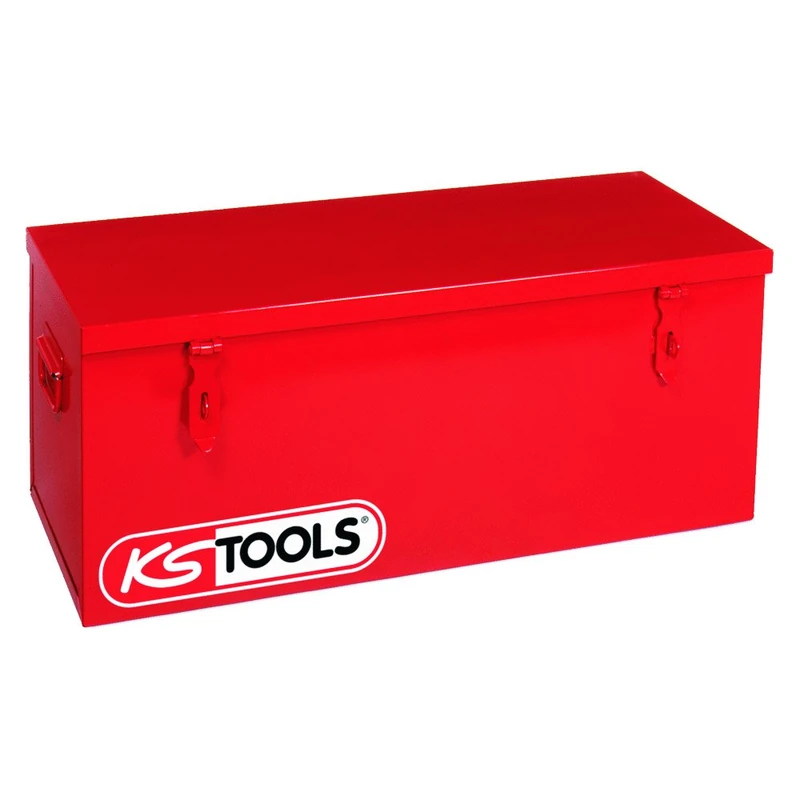 KS Tools 999.0170 - Construction Site Box Without Tray - 800 x 350 x 350 mm - Metal Lock - Padlockable - Reinforced Handles - Removable Tray Included