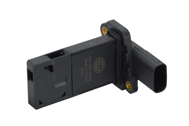 HELLA 8ET 009 142-821 Air Mass Sensor - 4-pin connector - Bolted - without suction pipe