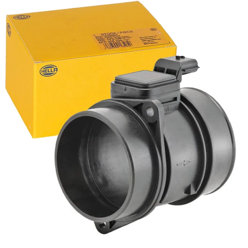 HELLA 8ET 009 142-551 Air Mass Sensor - 6-pin connector - Bolted