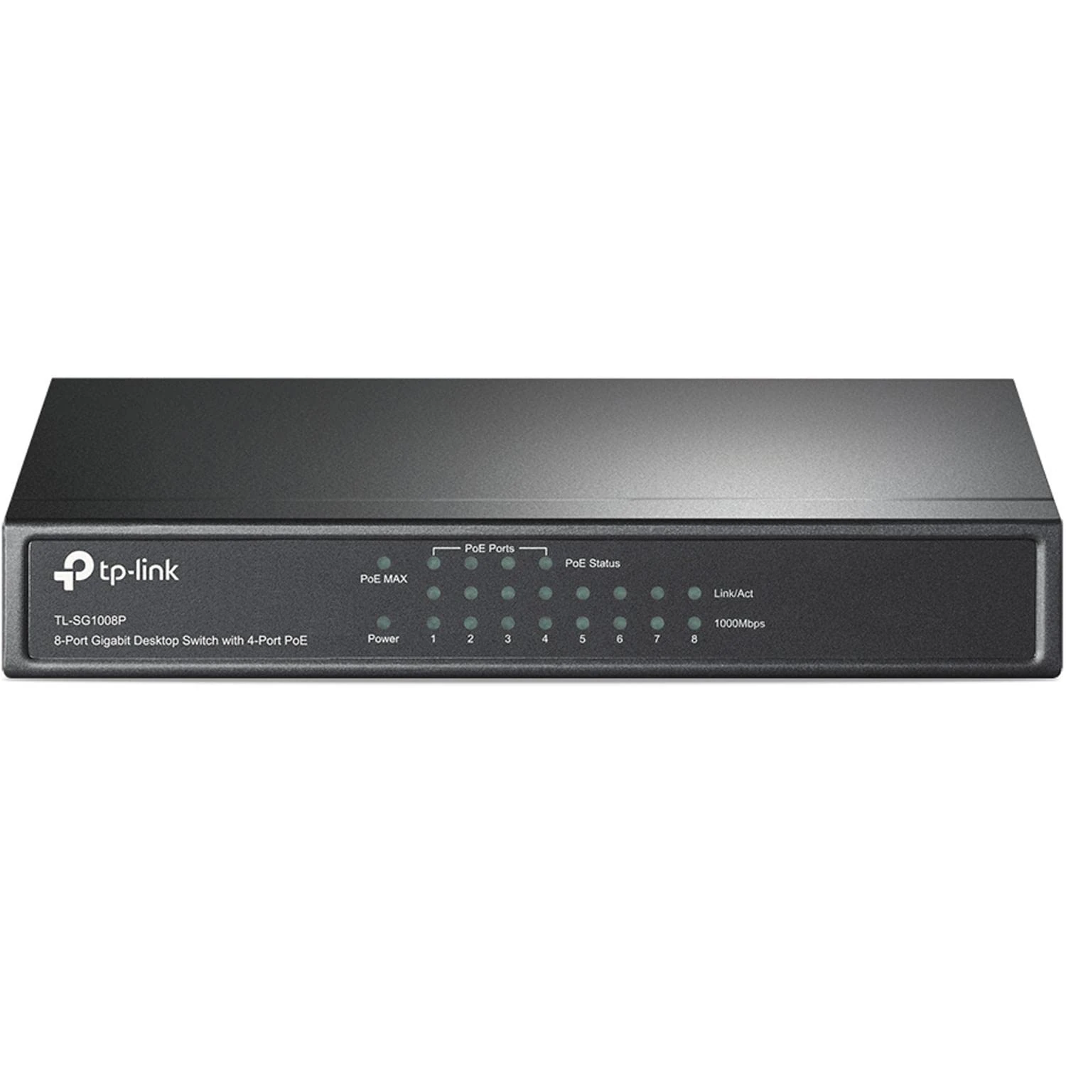 TP-Link TL-SG1008P 8-Port Gigabit PoE Switch, Network Switch with 4 PoE+ Ports, Multicast Optimization Ethernet Splitter, Power up to 30 W Metal Casing, Ideal for IP Surveillance and Access Point