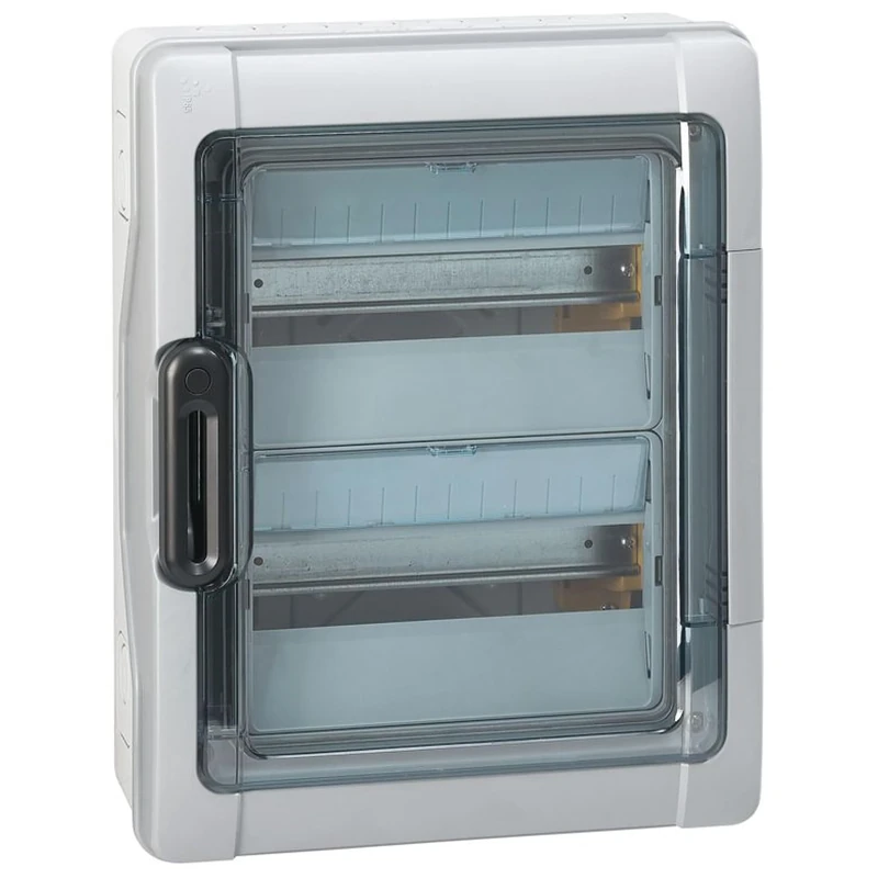 Legrand Surface-Mounted Distributor, IP65, IK09 2-rows, 24TE, 432 mm x 340 mm x 161 mm, 601982