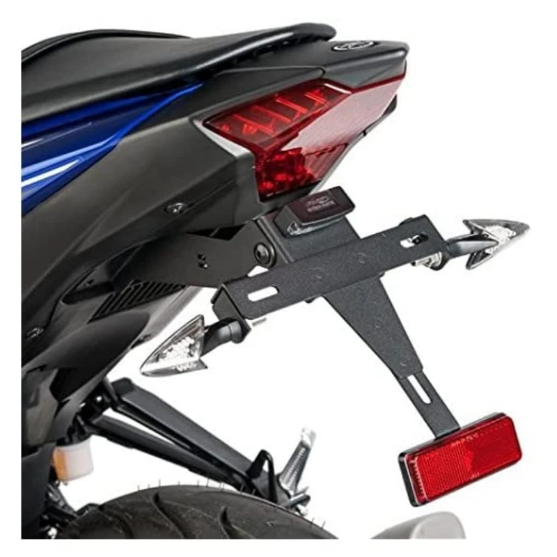 Puig 4737N License support Puig 4737N Black for Yamaha YZF-R125 08'-13', Black