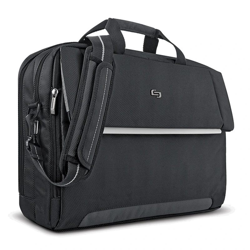 Solo Chrysler 17.3-Inch Laptop Briefcase, Black