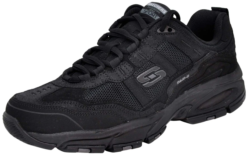 Skechers Men's Vigor 2.0 Trait Sneaker, Black, 13 UK