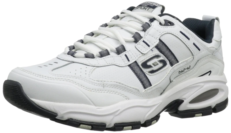 Skechers Equalizer Deal Maker Men's Trainers, White Navy, 10 UK