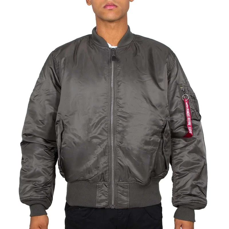 Alpha Industries Men's MA-1 Jacket, Grey (rep.grey 04) ,Large