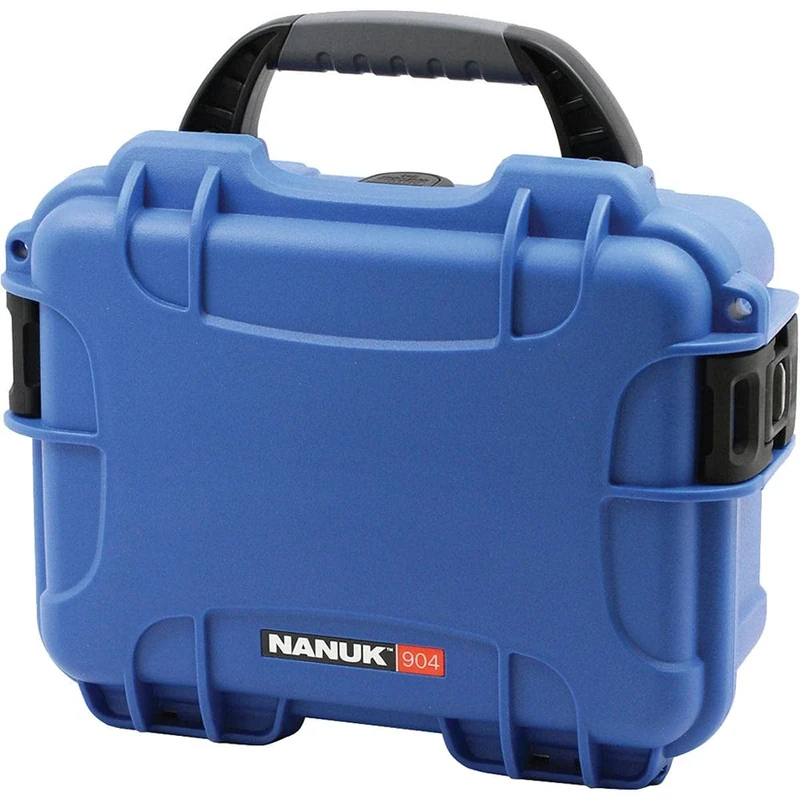 NANUK 904 Compact Series - Lightweight, Waterproof NK-7 Resin Protective case with Customisable Foam Insert (25.91 x 20.07 x 11.43 cm) - Blue