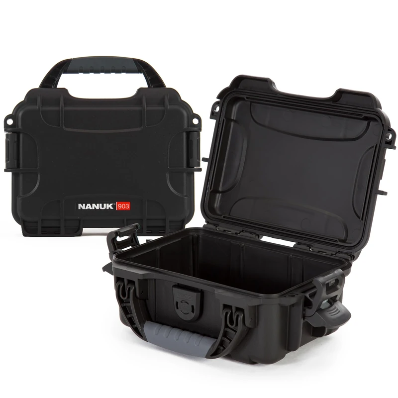Nanuk 903 Small Waterproof Hard Case 9.1" x 6.8" x 3.8" - Black (903-0001)