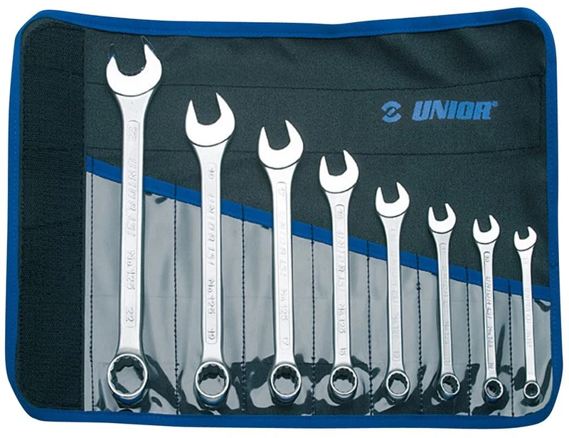Unior Set Of Combination Wrenches, Short Type In Bag: 8-22mm