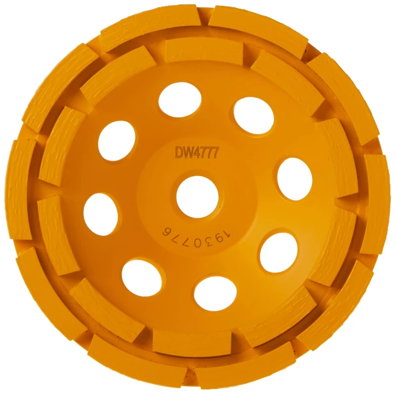 DEWALT Concrete Grinding Wheel, Double Row, Diamond Cup, 5-Inch (DW4777)