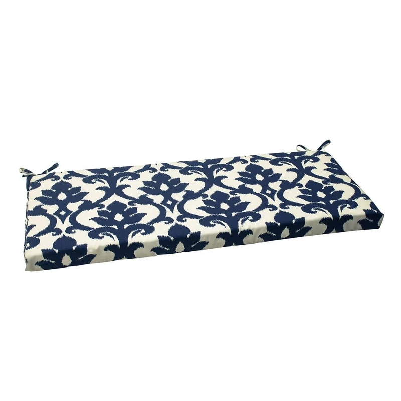 Pillow Perfect 500188 Outdoor Bosco Bench Cushion in Navy - Blue-White
