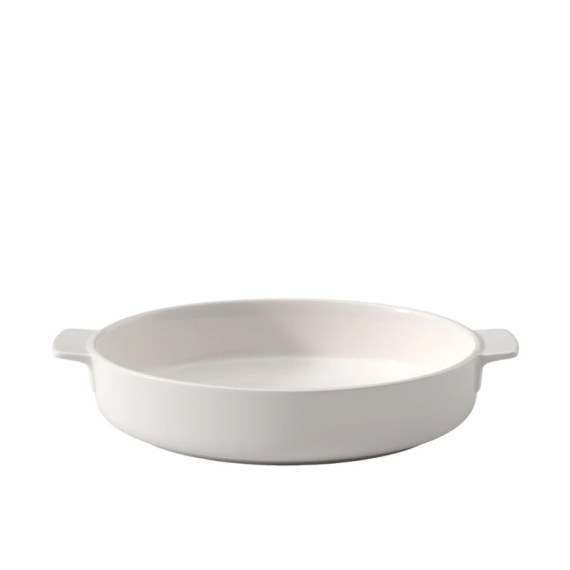 Villeroy & Boch Clever Cooking Round Baking Dish, 28 cm, Premium Porcelain, White