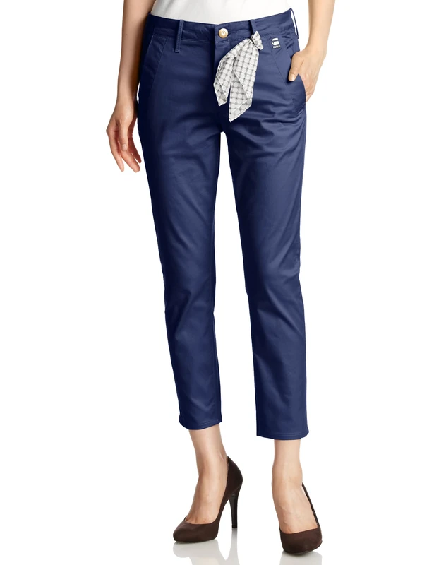 G-STAR RAW Women's Correct Bronson Slim Tapered Ankle Trousers, Sapphire Blue, W33 INxL32 in