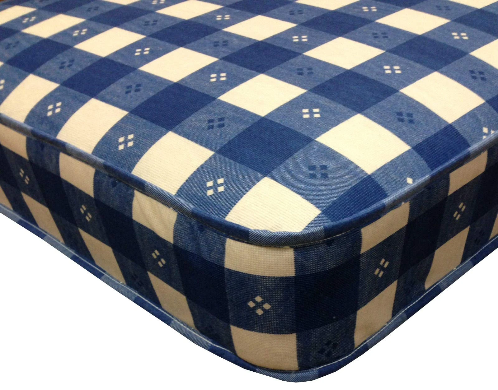 eXtreme comfort ltd Quality Kids Budget Mattress, 6" Deep, Ideal for Bunk & Cabin Beds, Shorty Mattress, 75cm x 175cm, Blue Check