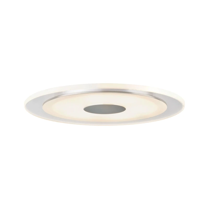 Premium LED recessed Light Whirl Round 150mm 1x6W 350mA Satin Aluminium/Acrylic