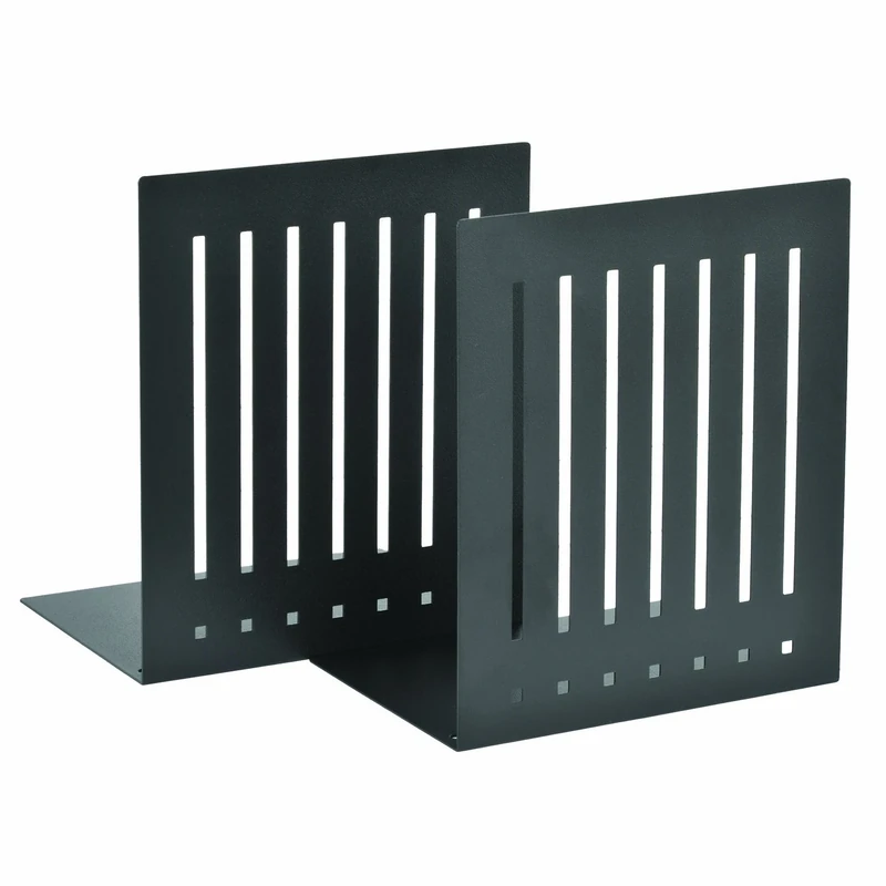STEELMASTER by BankSupplies 10-Inch Heavy Duty Bookends | Scratch Resistant Finish | Heavy Gauge Material | Non-Slip Padded Base Protection | for Office, Bookshelves, Binders & Books