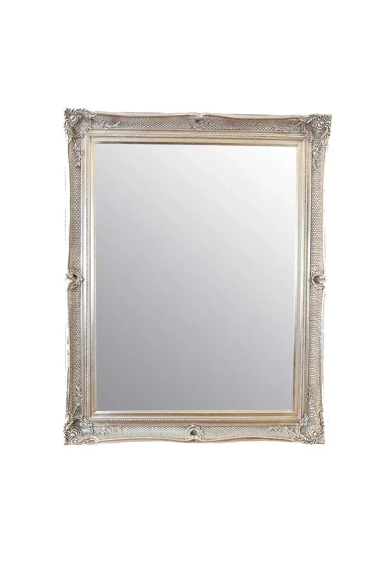 Mirror MirrorOutlet Ornate White Wood 3" Large Sizes 5 Colours Frame only or Plast, 150x119