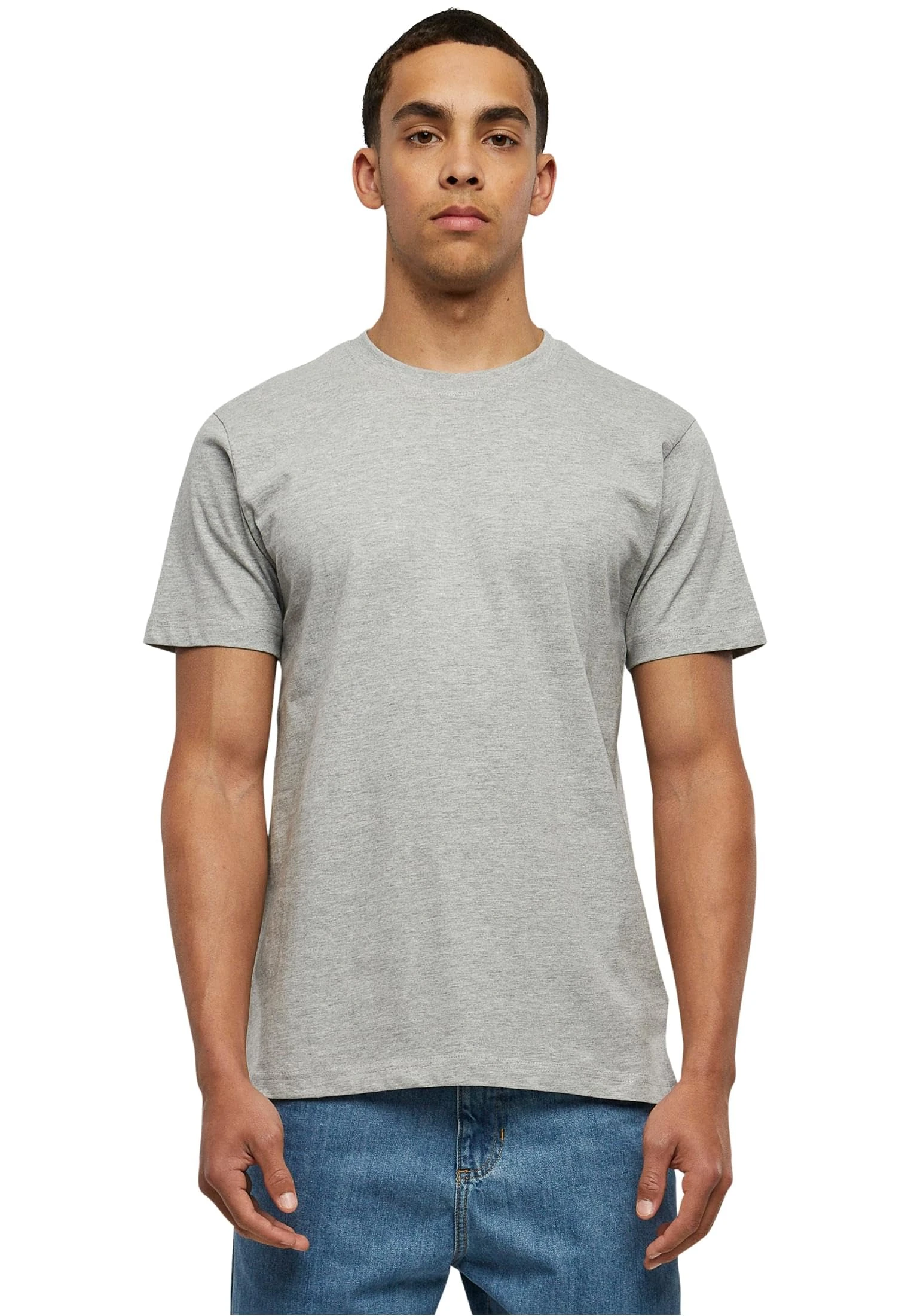 Urban Classics Basic Tee T-Shirt black, Grey (grey 111), X-Small