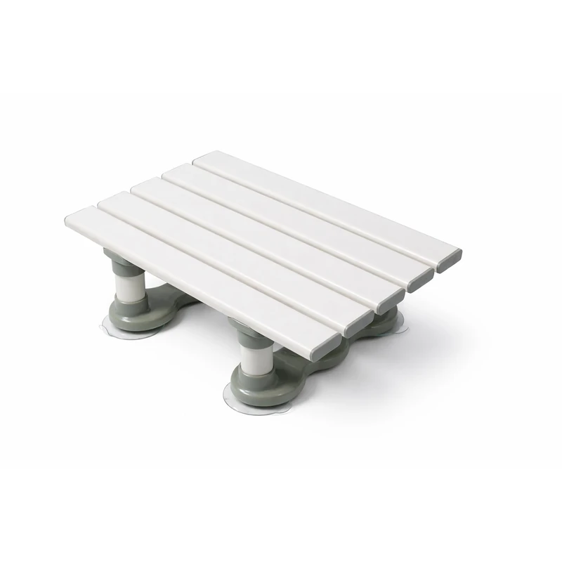 Aidapt Medina Bath Seat – Extra Height for Easy Bath Access, Reinforced Slatted Design, Secure 4 Suction Caps, Durable Plastic Construction, 190kg Weight Limit