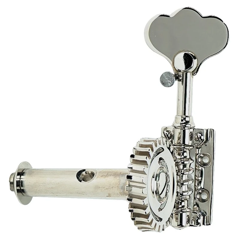 Rubner 140-117-5 Single Bass Mechanism for Double Bass Single, French Form 4/4-3/4, 5-String, Nickel-Plated, Made in Germany