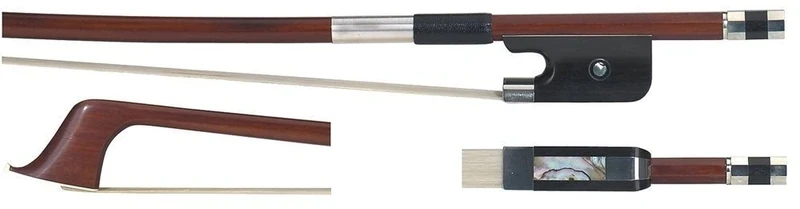 GEWA Bass Bow 3/4 Fernambuk Wood Double Bass Bow French Model Round Bar