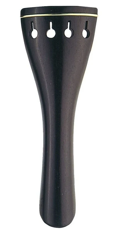 GEWA Tailpiece for Cello Ebony 4/4, gold hoop