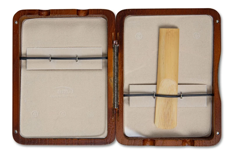 GEWA 751025 Blätteretui Tenor Saxophon 6 Blätter rot/braun lackiert, Red Brown