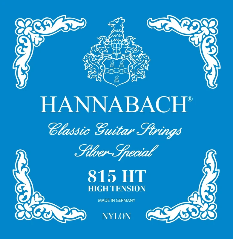 Hannabach 652770 Series 815 Silver Special ProfiPack for Classic Guitar High Tension String Set - Blue