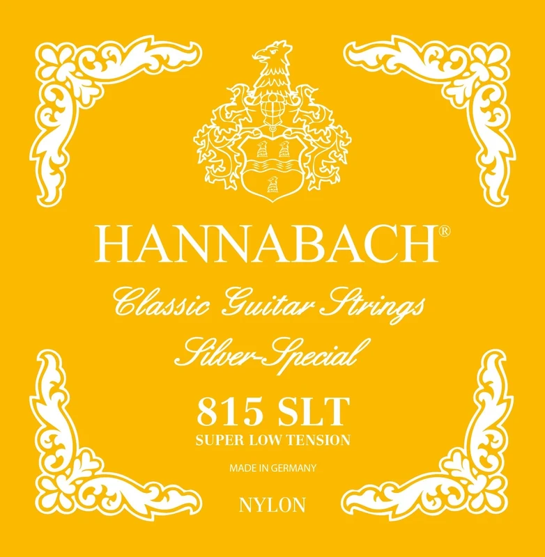 Hannabach 652774 Series 815 Silver Special ProfiPack for Classic Guitar Super Low Tension String Set - Yellow
