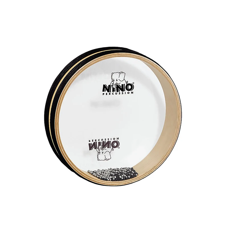 Nino Percussion Sea Drum Instrument - Small Hand drum for Children from 3 Years - Diameter 8 inch (ca. 20 cm) - Siam Oak, Natural (NINO44)