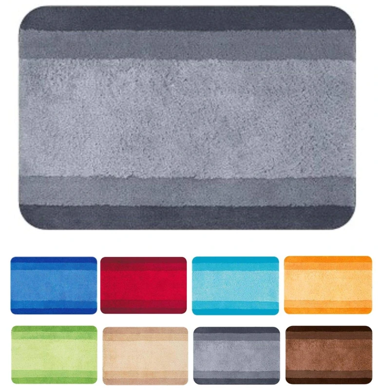 Spirella Balance 10.14744 Bathroom Mat 70 x 120 cm Grey - Image 1