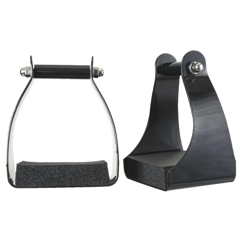 Tough 1 Aluminum Endurance Trail Stirrups, Black, 3-Inch - Image 1