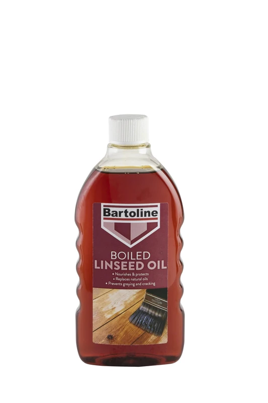 Bartoline Boiled Linseed Oil 500 ml – Fast-Drying Wood Protector for Softwood Garden Furniture & Interior Wood
