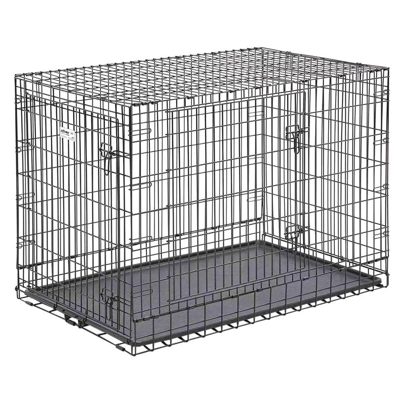 MidWest Homes for Pets Ultima Pro Heavy-Duty 122 cm Dog Crate, Ultra-Strong Steel Double Door Pet Cage for Extra-Large Breeds, Accessories Included