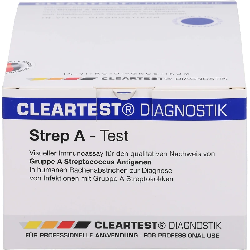 CLEARTEST 02886433 Strep A Cassette Test - Pack of 20 - Image 1