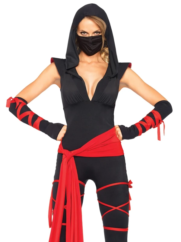 Leg Avenue 8508703011 Ninja Adult Sized Costumes, Beige, Women: 12
