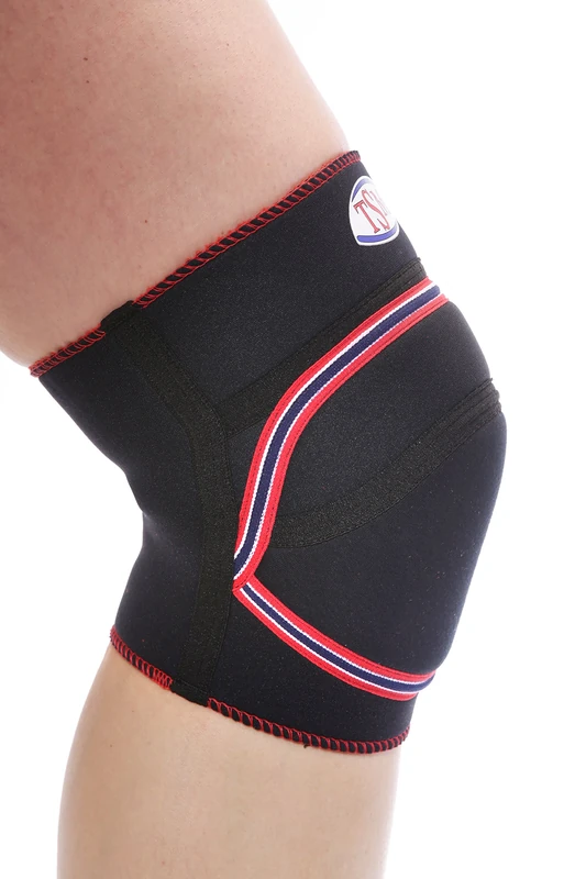 TSM Short Knee Bandage with Pad - Black - Size XL