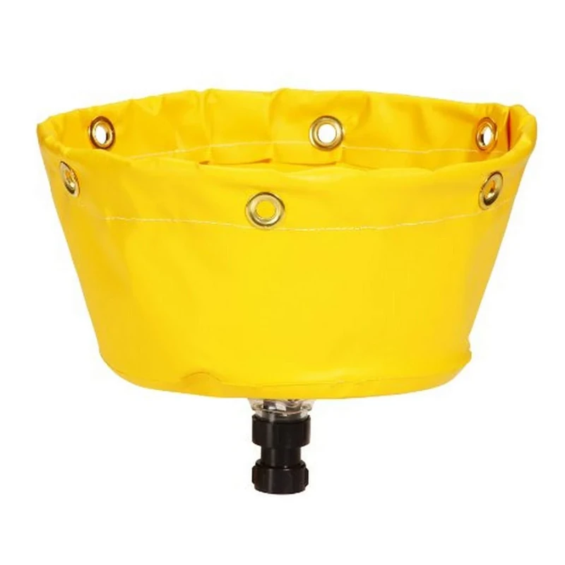 New Pig PIG Low Profile Pipe Leak Diverter – Compact Yellow Funnel, 23cm H x 29cm Dia., Diverts Leaks Safely in Tight Spaces