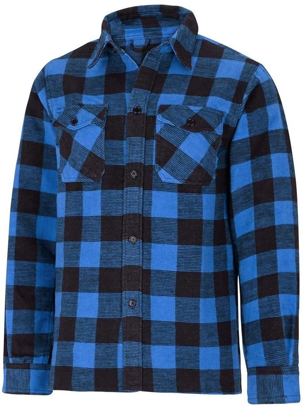 Mil-Tec Flannel Blouse Blue 3XL - Image 1
