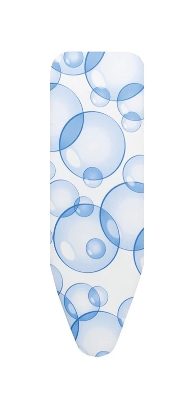 Brabantia PerfectFlow Ironing Board Cover (B Board / Bubbles) Heat-Resistant, Non-Slip, Cord Fastener