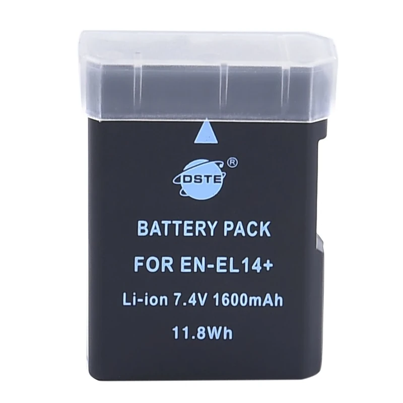 DSTE EN-EL14 Rechargeable Li-ion Battery for Nikon Coolpix P7000, Coolpix P7100, Coolpix P7700, Df, D3100, D3200, D5100, D5200, D5300 Digital Cameras
