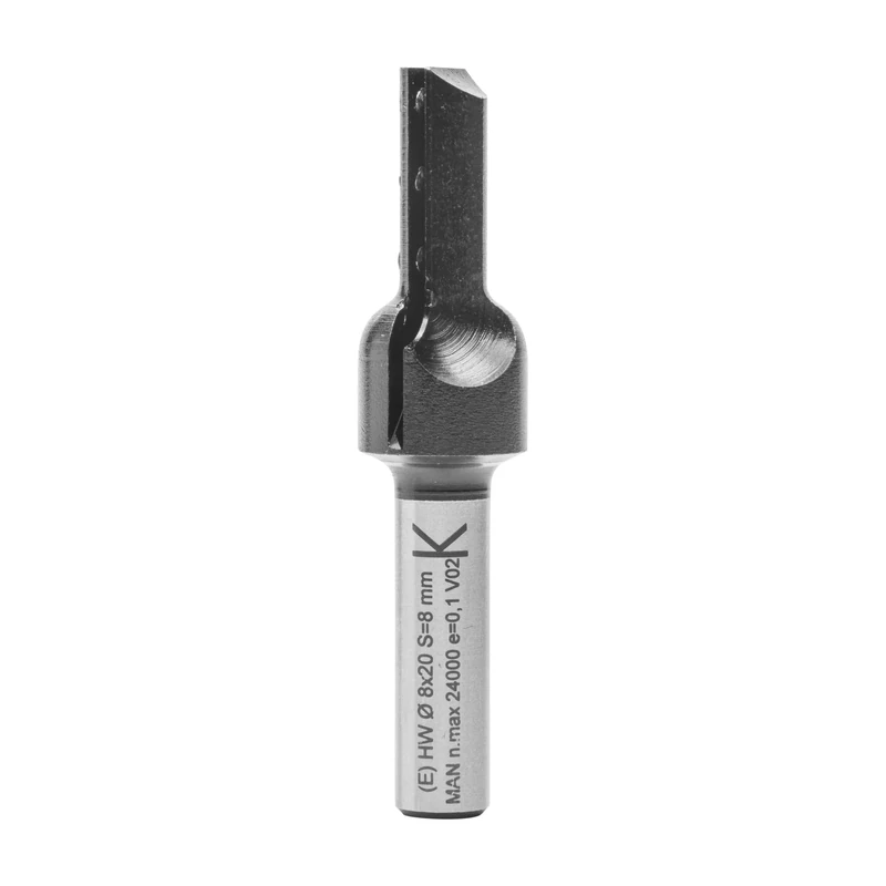 ENT 20040 Reversible Knives - Straight Cutter TC Shank (S) 8 mm, Diameter (D) 8 mm, NL 20 mm, Z1, GL 63 mm