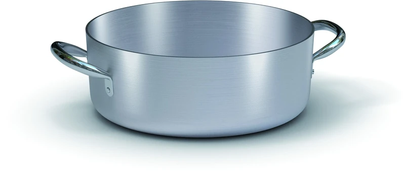 Ballarini Professionale 7016.45 Professional Low Aluminium Casserole, 2 Handles, 45 cm, 24.6 L