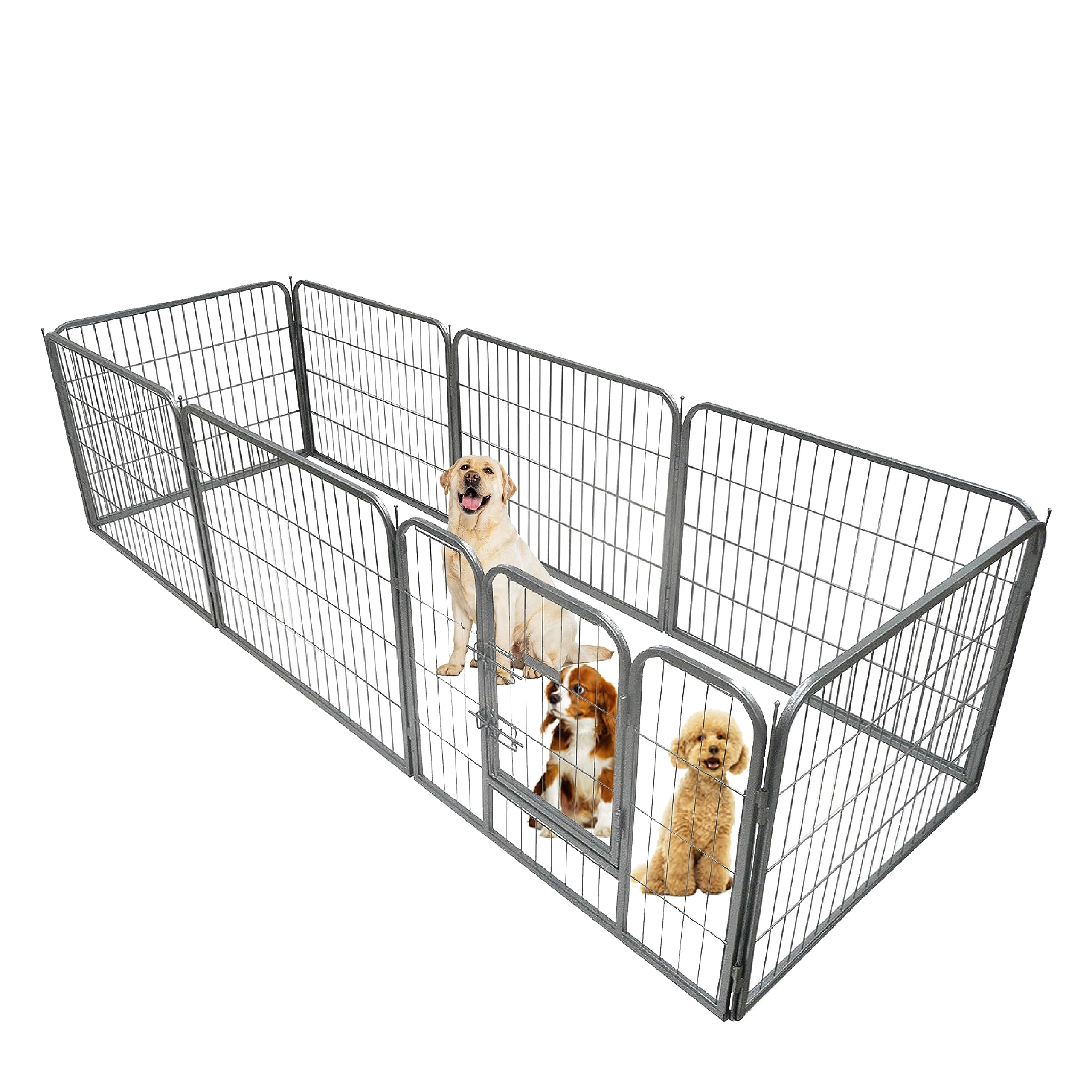 Ellie-Bo Heavy Duty 8-piece 80cm High Modular Dog Pen