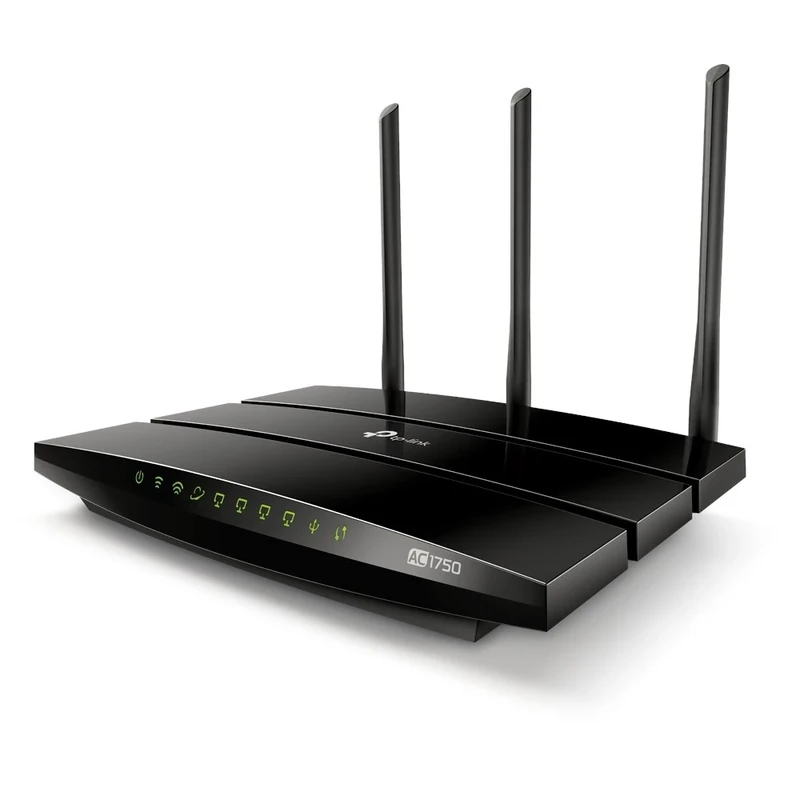 TP-Link Archer C7 AC1750 Dualband Gigabit WLAN Router(450 Mbit/s(2,4GHz)+1300 Mbit/s(5GHz), 2 USB 2.0 Ports, IPv6, Print/Media/FTP Server) (Zertifiziert und Generalüberholt)