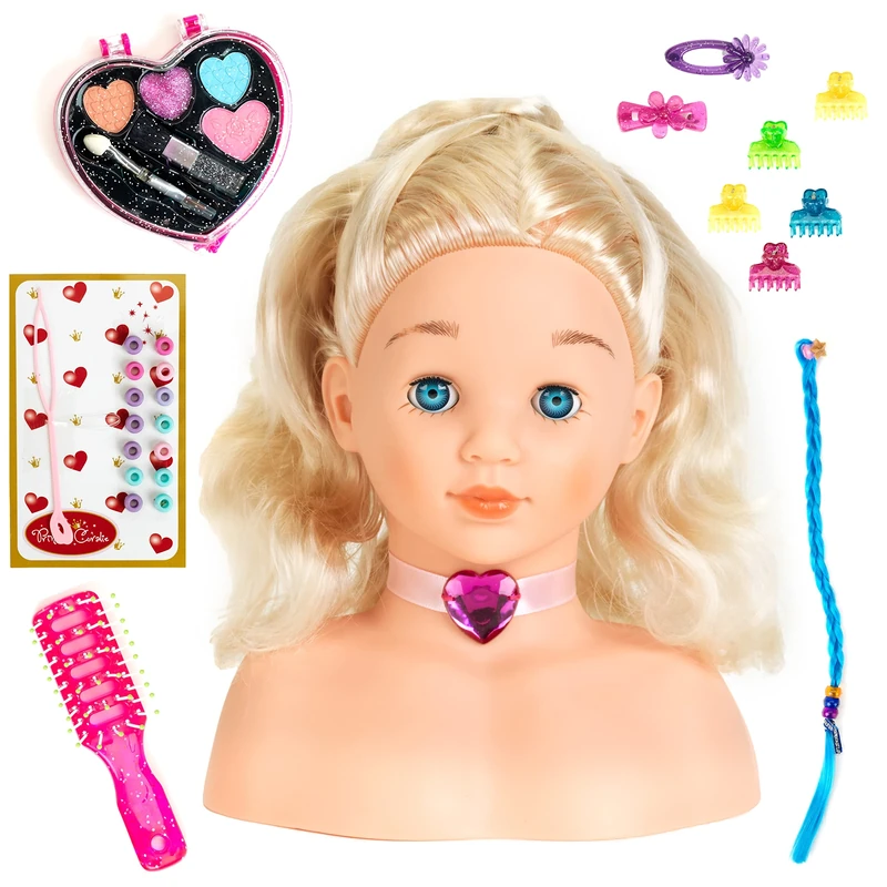 Theo Klein 5236 - Princess Coralie Make-Up Hairstyling Head, Toy