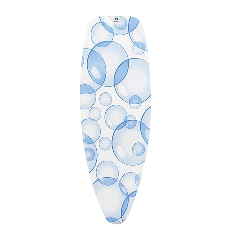 Brabantia PerfectFlow Ironing Board Cover (D Board / Bubbles) Heat-Resistant, Non-Slip, Cord Fastener