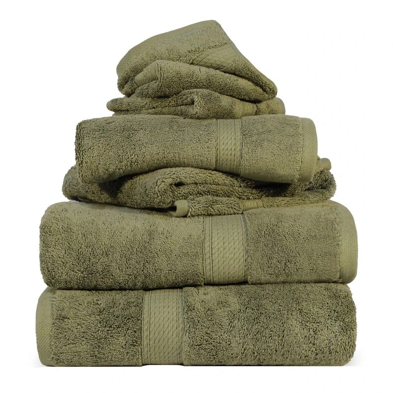 Home City, 100% Cotton, Towel Set, Forest Green - Towel