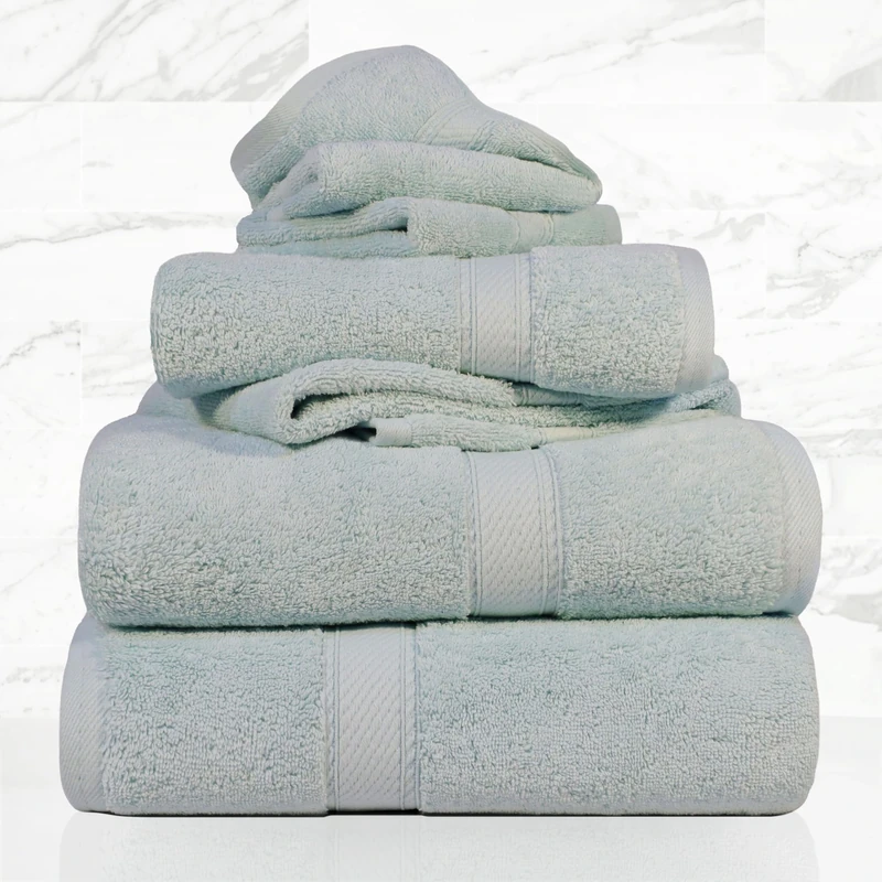 Home City, 100% Cotton, Towel Set, Seafoam - Towel